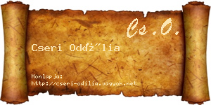 Cseri Odília névjegykártya